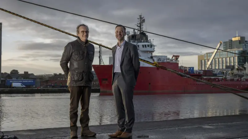 Professor Jerry D Murphy, director of the MaREI centre at University College Cork with John O’Donovan, associate director at Gavin & Doherty Geosolutions