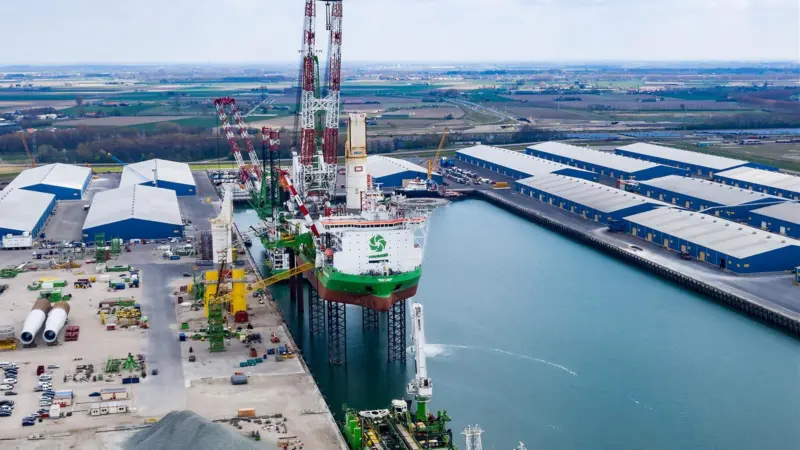 DEME’s offshore base in Vlissingen