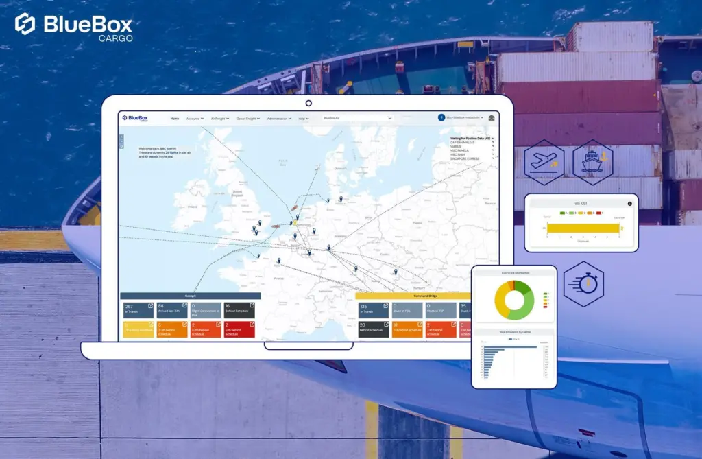 BlueBox Systems BlueBoxCargo screen