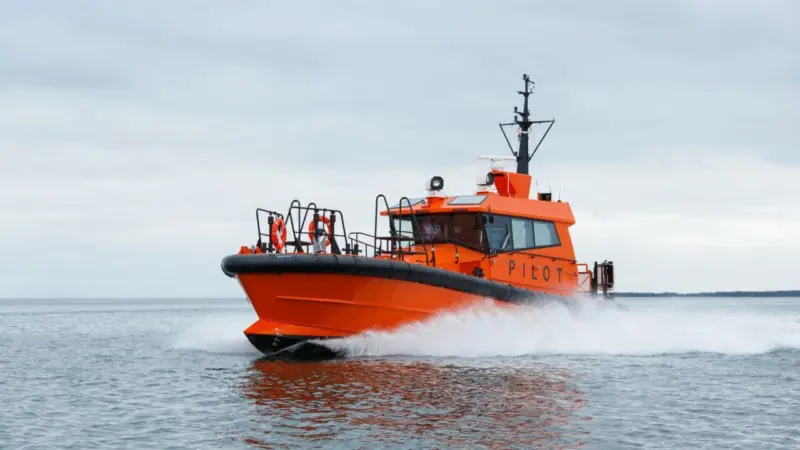 A Baltic Workboats diesel-electric hybrid pilot boat