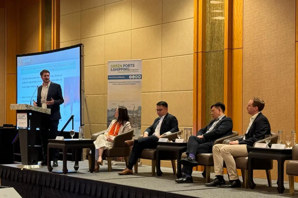 The green financing panel discussion at the Green Ports & Shipping Congress