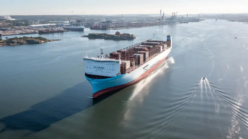 Antonia Maersk in the Port of Gothenburg
