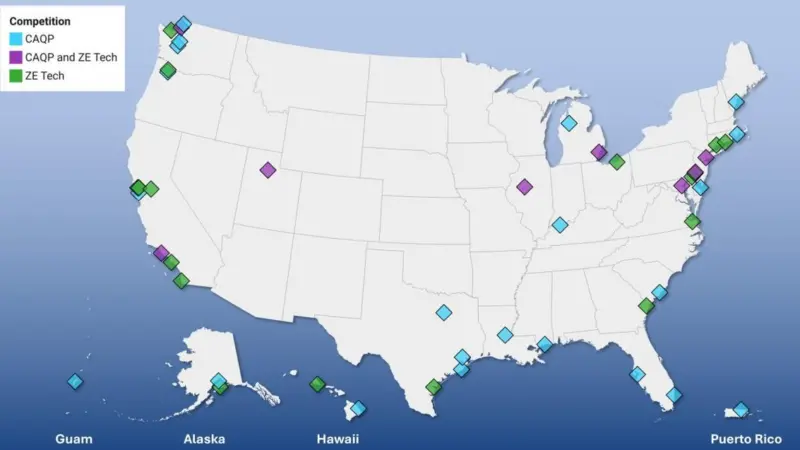 US ports EPA funding map