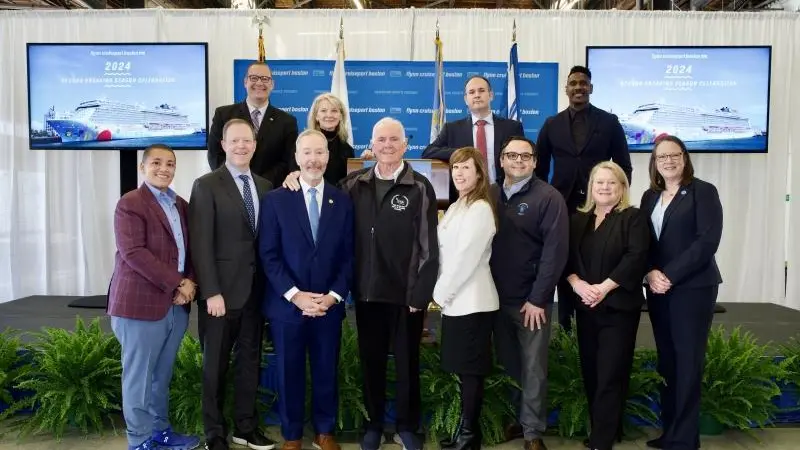 Members of Massport celebrating a successful 2024 cruise season