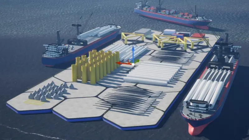 The image shows ELIRE Infra’s Smart Hubs set up in a configeration for a renewable energy project