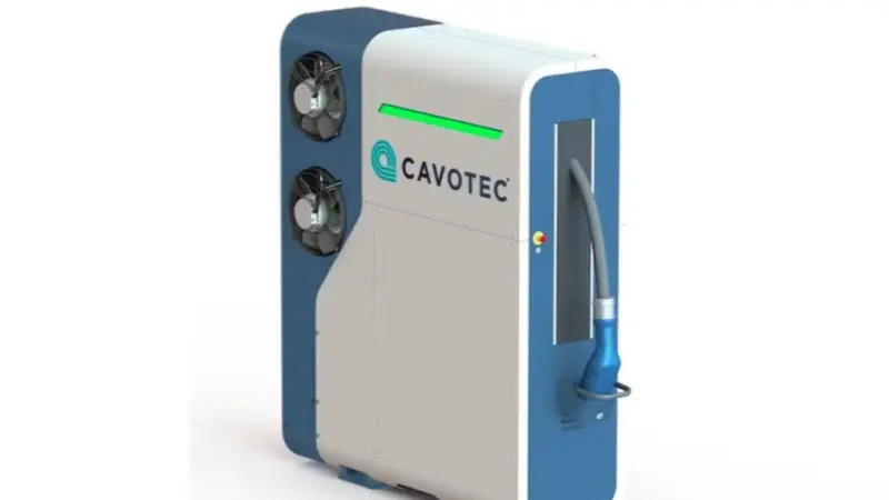 The image shows a close up of Cavotec's MCS Manual Dispenser
