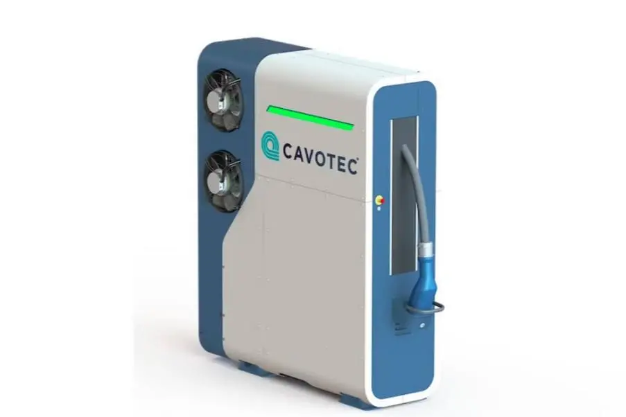 The image shows a close up of Cavotec's MCS Manual Dispenser