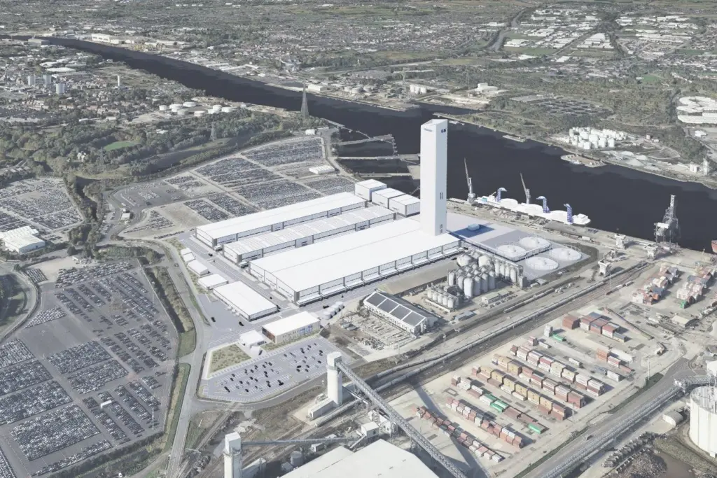 A CGI of the proposed facility