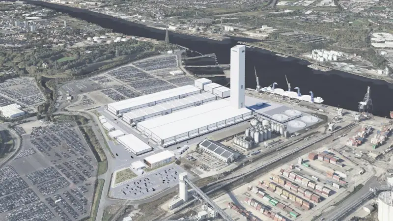 A CGI of the proposed facility
