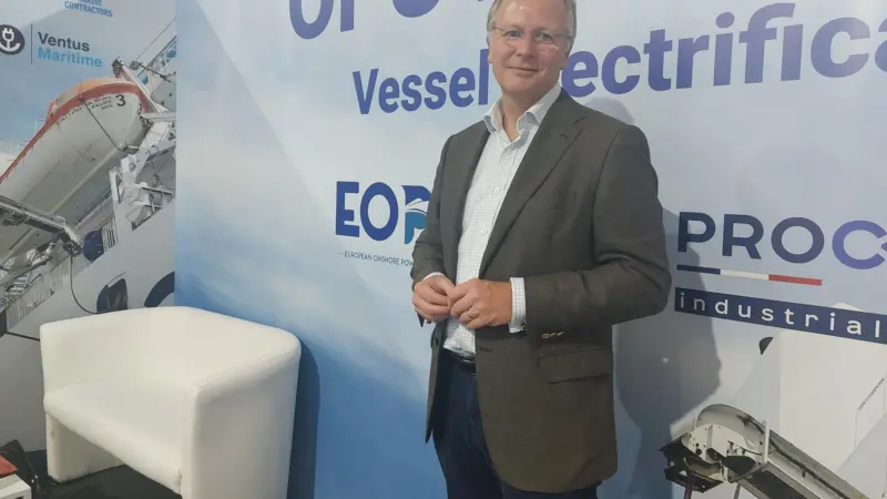 Roland Teixeira, president of the European Onshore Power Supply Association (EOPSA) at Seawork