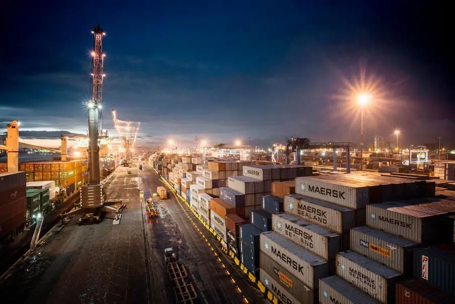 The picture shows a shot of APM Apapa at night