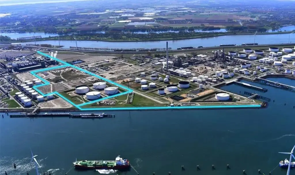 Gas terminal at the Port of Rotterdam