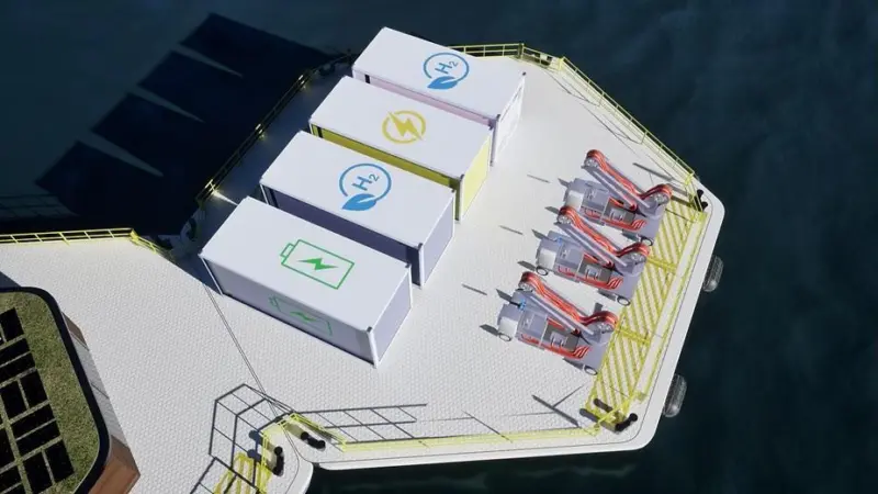 ELIRE’s hydrogen-powered floating hub