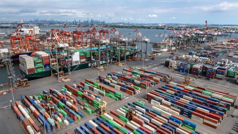 Pictured is the Port of New York & New Jersey