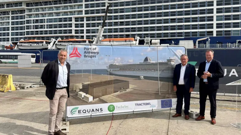 A shot of the Zeebrugge cruise terminal