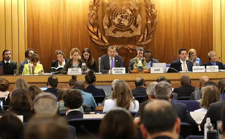 An image of the IMO MEPC meeting