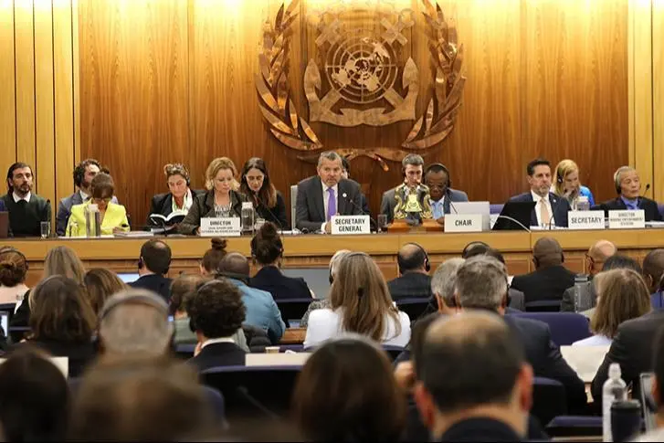 An image of the IMO MEPC meeting