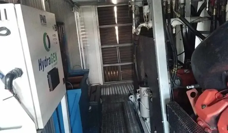 The image shows a HydraGEN system in action