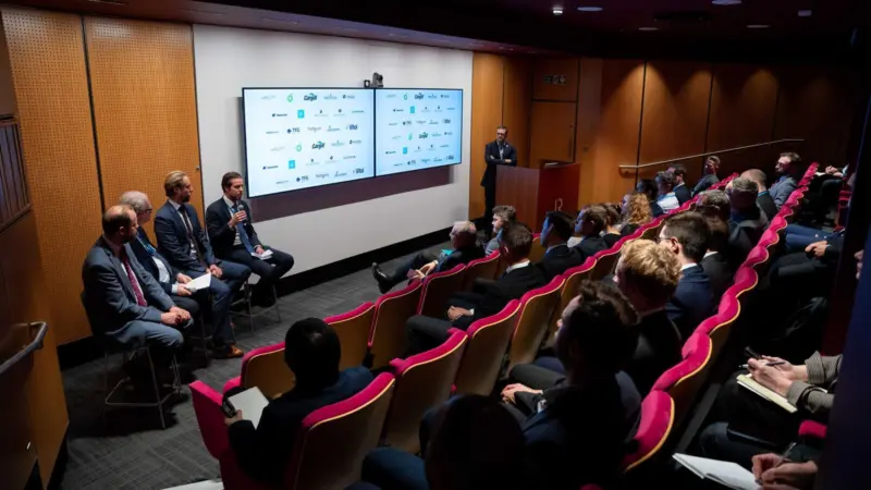 A wide angle shot of the Bunkering Services Initiative launch in London