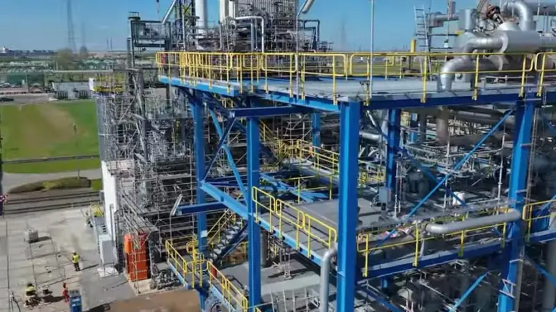 The image shows the pilot installation at Antwerp