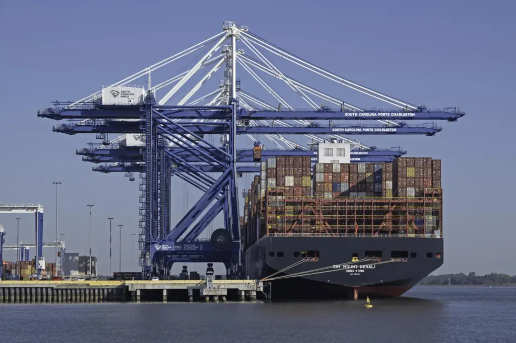 A generic image of a ship calling at a port terminal