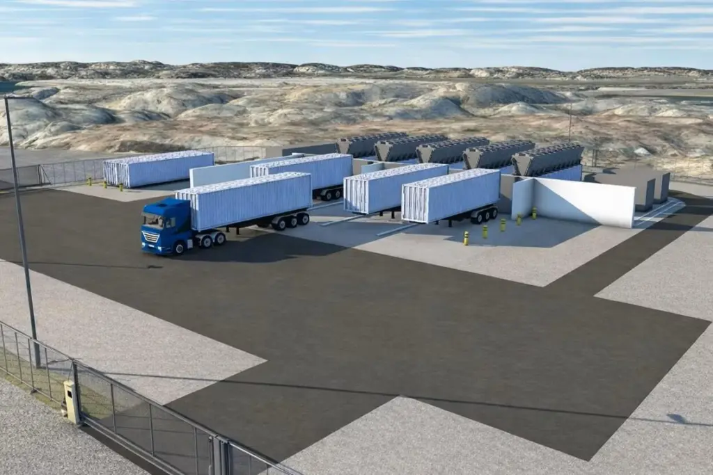 A concept image of the electrolyser in the Port of Gothenburg