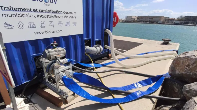 BIO-UV Group’s long-established BIO-SEA ballast-water treatment technology on the quayside