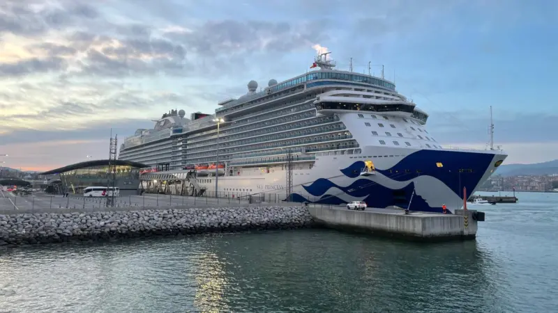 Princess Cruises’ Sky Princess at berth