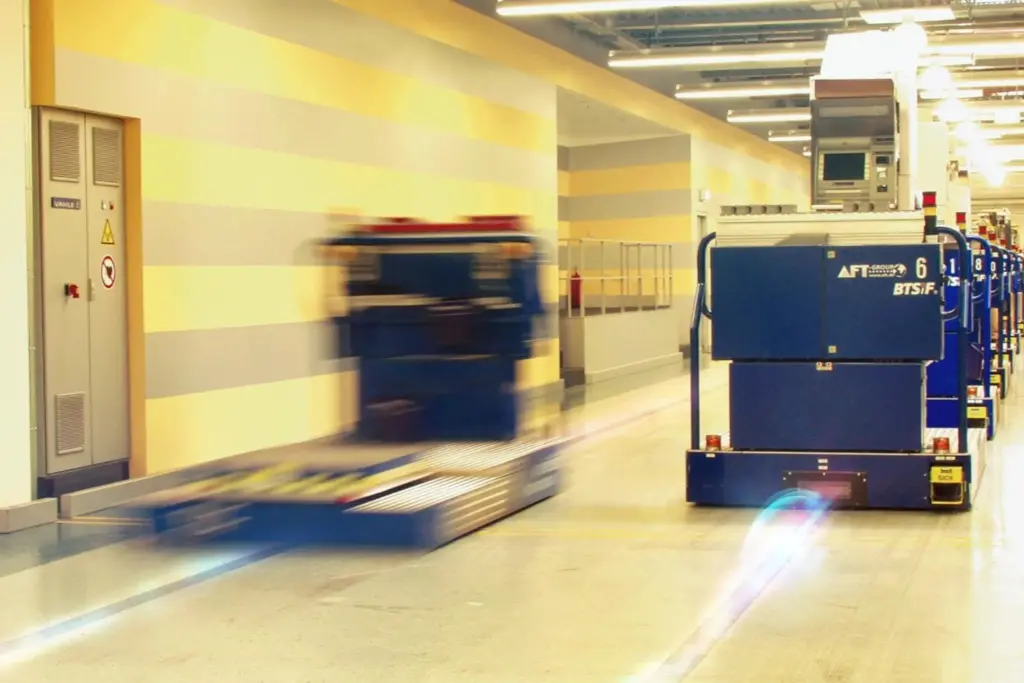 VAHLE powered AGVs in operation at Siemens Nixdorf Vahle
