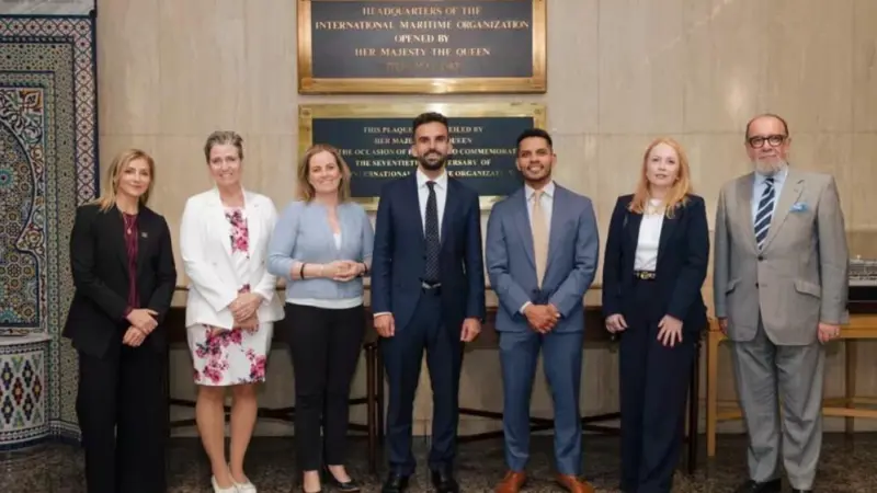 L-R: Alisa Kreynes, Heidi Leander Neilson, Anita Leirvik North, Mete Coban MBE, Erick Martell, Siân Foster, Patrick Verhoeven