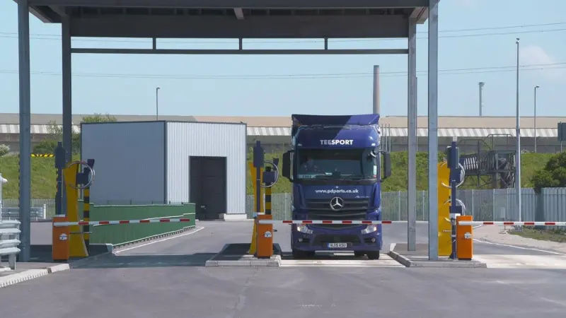 PD Ports' autogate which provides efficient and automated processing of cargo and transportation data