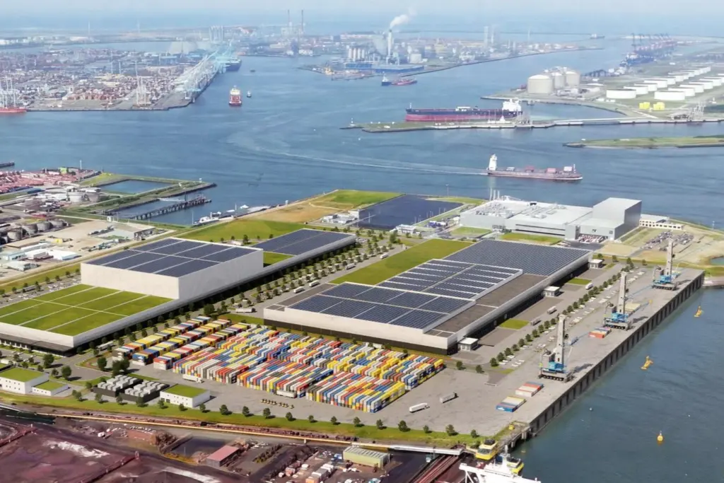 An aerial shot of Rotterdam Food Hub