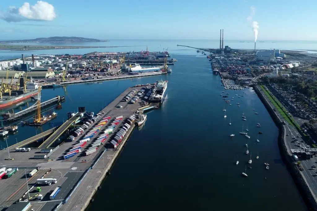 A shot of Dublin Port