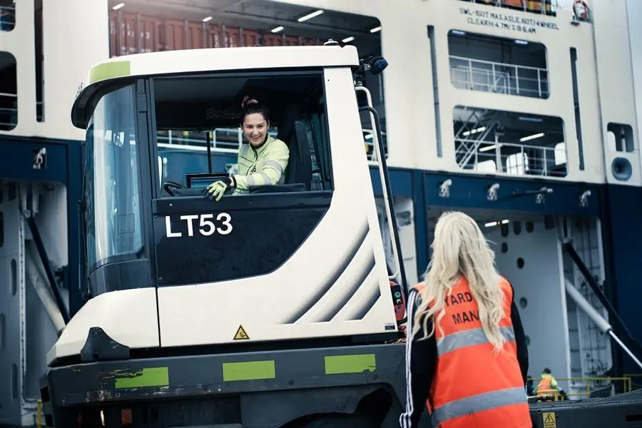Volvo Penta powered equipment on the quayside at Gothenburg