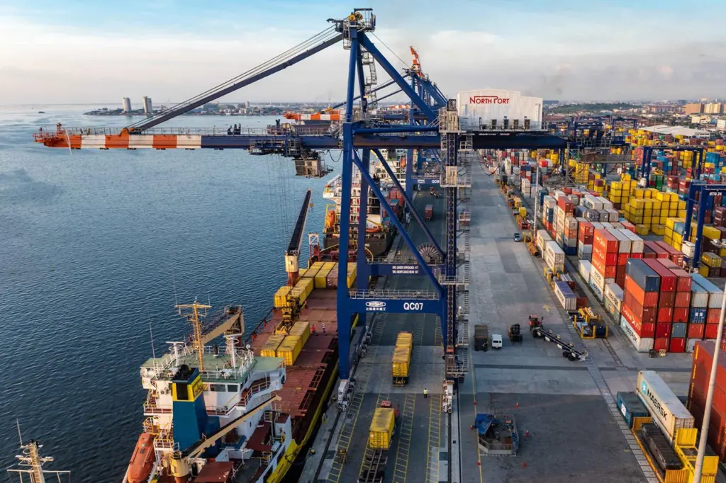 An aerial photo of Manila North Harbour Port, Inc. (NorthPort)