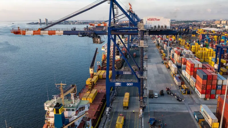 An aerial photo of Manila North Harbour Port, Inc. (NorthPort)