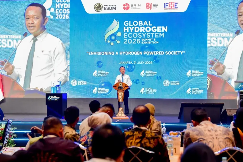 A scene from the Global Hydrogen Ecosystem Summit (GHES) 2026 in Jakarta