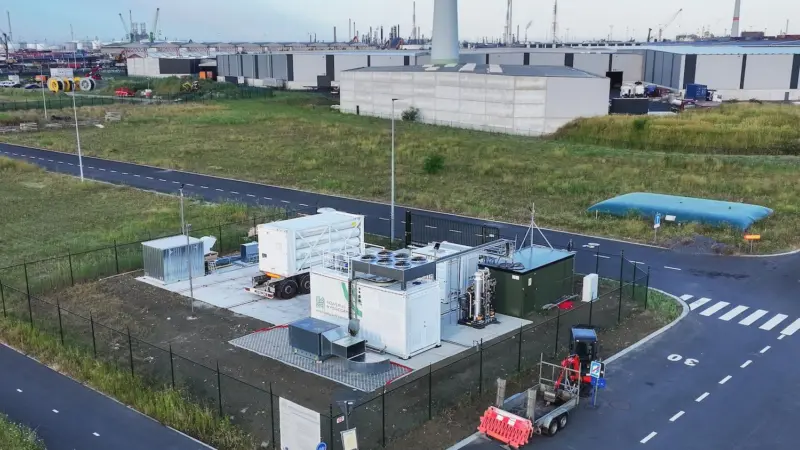 The Power to Hydrogen electrolyser at the Port of Antwerp-Bruges