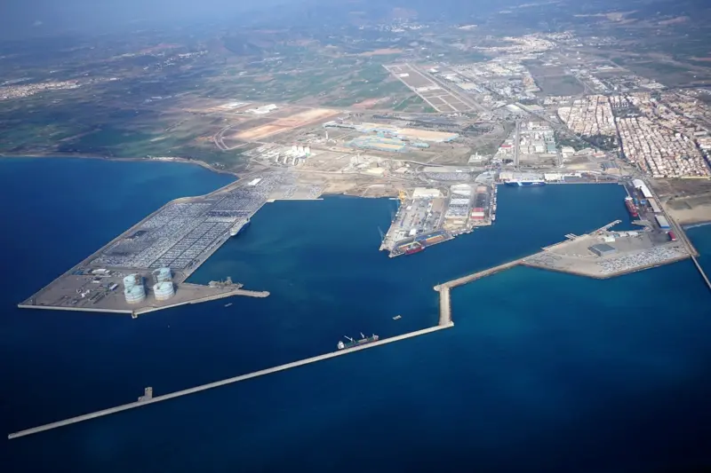 Aerial image of the Port of Sagunto