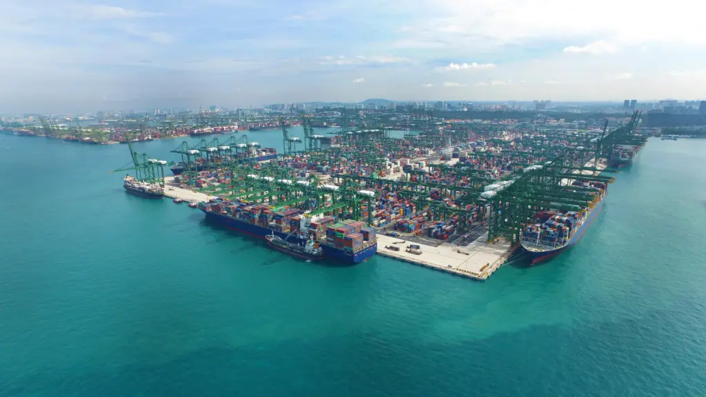 PSA’s operations at Pasir Panjang Terminal in Singapore. Image: PSA International