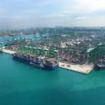 PSA’s operations at Pasir Panjang Terminal in Singapore. Image: PSA International