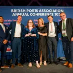Members of the Port of Dover being awarded the BPA Port Sustainability Award