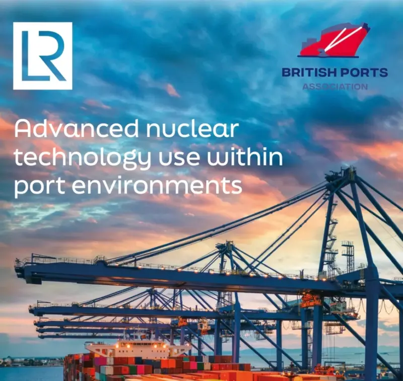 Front cover of BPA and LR's whitepaper on Advanced nuclear technology within port environments