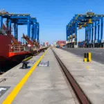 automatic electric rubber-tyred gantry cranes at Jeddah Islamic Port