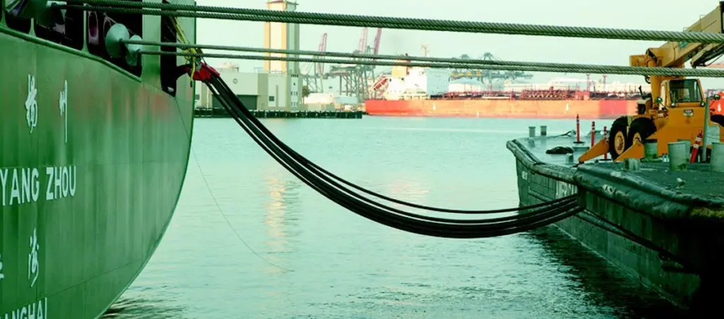 Cold ironing: power the ships from the shore, or a barge
