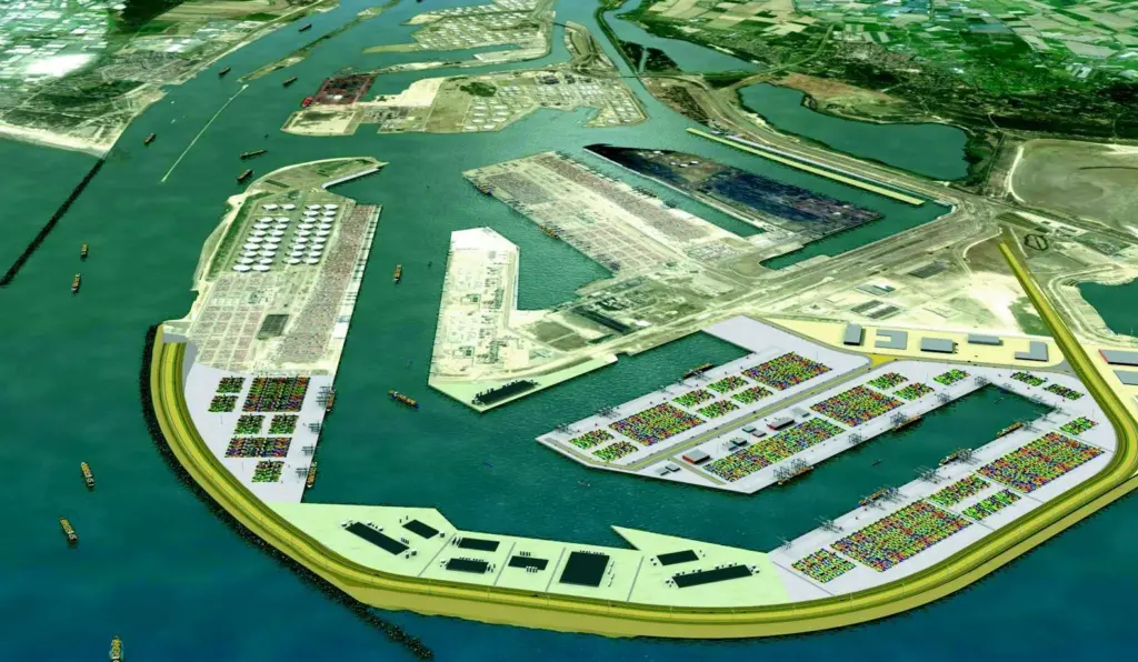Maasvlakte 2: &euro;2.575 billion project: State takes 33.3%