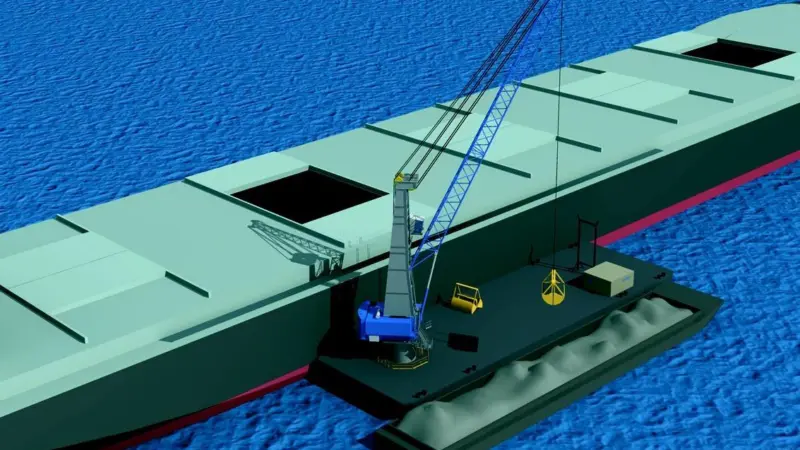 Gottwalds HPK 330EG: destined for pontoon-mounted work in Mississippi