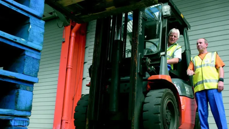 STR forklift training in progress