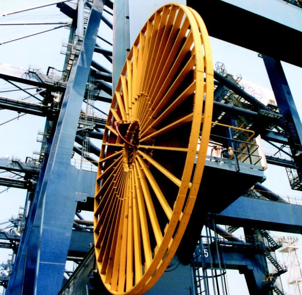 High Voltage cable reels in Yiantian . . .