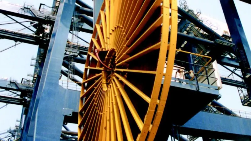 High Voltage cable reels in Yiantian . . .